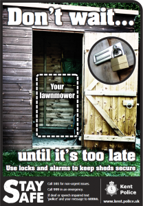 Shed Security Poster